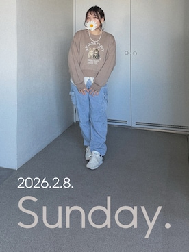 「rps（アールピーエス）のアイテム」を使った、ゆめかさん（レディース・153cm）の冬コーディネート