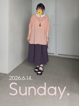 「Handmade（ハンドメイド）のアイテム」を使った、ゆめかさん（レディース・153cm）の夏コーディネート
