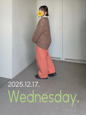 「アイテム（アクセサリー）」を使った、ゆめかさん（レディース・153cm）の冬コーディネート