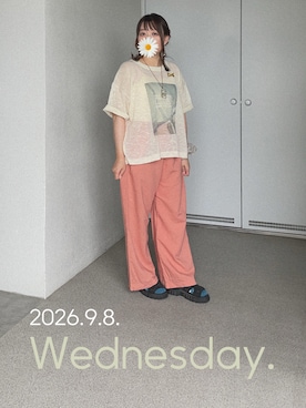 「Handmade（ハンドメイド）のアイテム」を使った、ゆめかさん（レディース・153cm）の秋コーディネート
