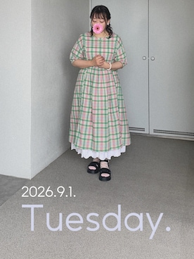 「Handmade（ハンドメイド）のアイテム」を使った、ゆめかさん（レディース・153cm）の秋コーディネート