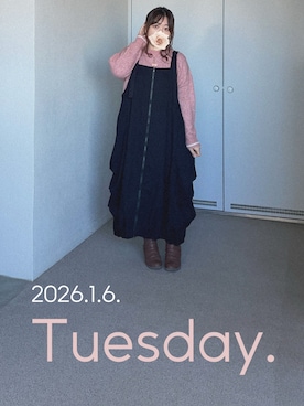 「maRe maRe（マーレマーレ）のアイテム」を使った、ゆめかさん（レディース・153cm）の冬コーディネート