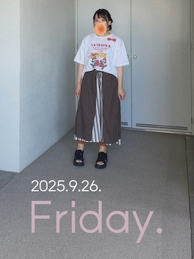 「アイテム（ブローチ/コサージュ）」を使った、ゆめかさん（レディース・153cm）の秋コーディネート