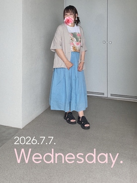 「Handmade（ハンドメイド）のアイテム」を使った、ゆめかさん（レディース・153cm）の夏コーディネート