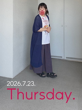 「Handmade（ハンドメイド）のアイテム」を使った、ゆめかさん（レディース・153cm）の夏コーディネート