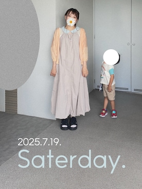 「しまむら（シマムラ）のアイテム」を使った、ゆめかさん（レディース・153cm）の夏コーディネート