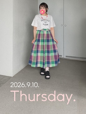 「Handmade（ハンドメイド）のアイテム」を使った、ゆめかさん（レディース・153cm）の秋コーディネート
