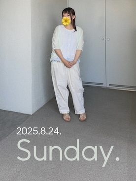 「アイテム（ブローチ/コサージュ）」を使った、ゆめかさん（レディース・153cm）の夏コーディネート