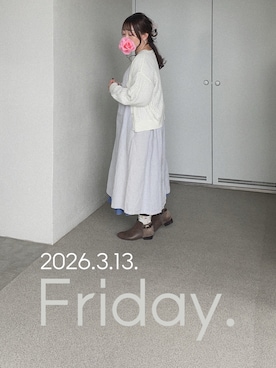 「rps（アールピーエス）のアイテム」を使った、ゆめかさん（レディース・153cm）の春コーディネート