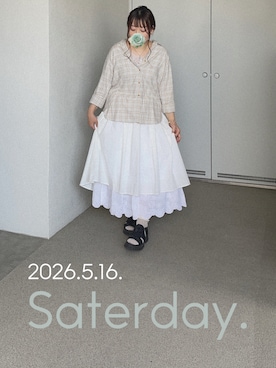 「rps（アールピーエス）のアイテム」を使った、ゆめかさん（レディース・153cm）の夏コーディネート