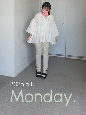 「coca（coca）（コカ）のアイテム」を使った、ゆめかさん（レディース・153cm）の夏コーディネート