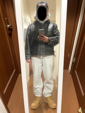 「アイテム（ブーツ）」を使った、KZTFR@m.jpさん（メンズ・173cm）の秋コーディネート