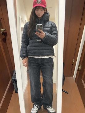 「Supreme （シュプリーム）のアイテム」を使った、KZTFR@m.jpさん（メンズ・173cm）の冬コーディネート