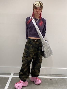 「アイテム（スウェット）」を使った、るったんさん（レディース・150cm・20代）の秋コーディネート