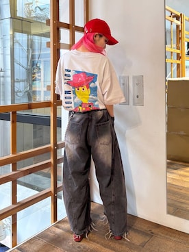 「Disney（ディズニー）のアイテム」を使った、るったんさん（レディース・150cm）の夏コーディネート