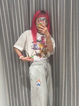 「アイテム（スウェットパンツ）」を使った、るったんさん（レディース・150cm）の夏コーディネート