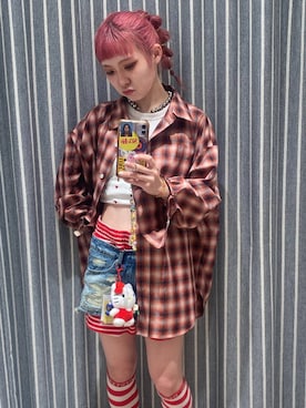 「アイテム（タンクトップ）」を使った、るったんさん（レディース・150cm）の秋コーディネート