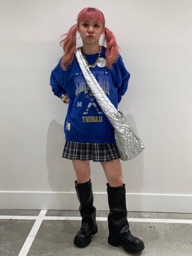 「アイテム（スウェット）」を使った、るったんさん（レディース・150cm・20代）の秋コーディネート