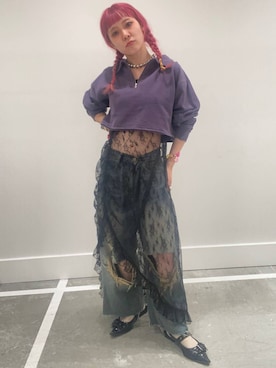 「アイテム（スウェット）」を使った、るったんさん（レディース・150cm・20代）の秋コーディネート