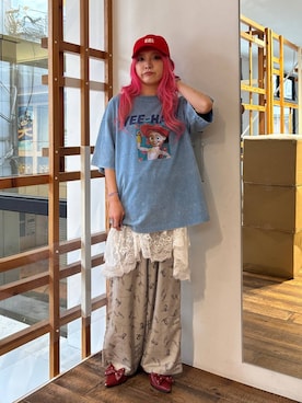 「Disney（ディズニー）のアイテム」を使った、るったんさん（レディース・150cm）の夏コーディネート