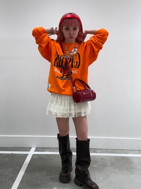 「DISCUS（ディスカス）のアイテム」を使った、るったんさん（レディース・150cm）の秋コーディネート