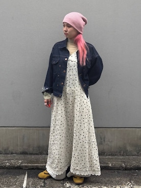 「Wrangler（ラングラー）のアイテム」を使った、るったんさん（レディース・150cm）の冬コーディネート