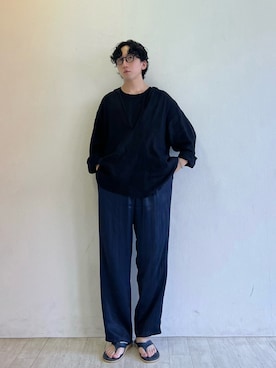「EDIFICE（エディフィス）のアイテム（パンツ）」を使った、いっちーさん（メンズ・173cm）の夏コーディネート