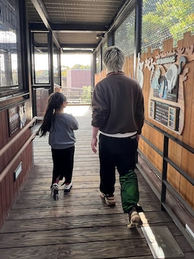 「アイテム（スカート）」を使った、myさん（キッズ・120cm）の冬コーディネート