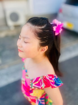 「アイテム（ワンピース）」を使った、myさん（キッズ・120cm）の秋コーディネート