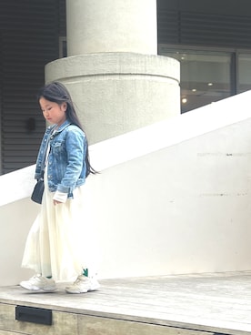 「Lycee mine（リセマイン）のアイテム」を使った、myさん（キッズ・120cm）の春コーディネート