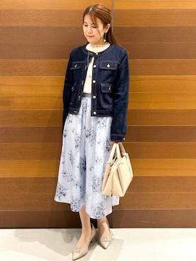 「COCUE（コキュ）のアイテム」を使った、yumiさん（レディース・154cm）の春コーディネート