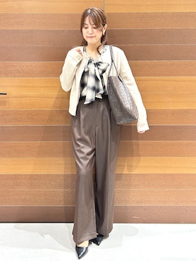 「index（インデックス）のアイテム」を使った、yumiさん（レディース・154cm）の秋コーディネート