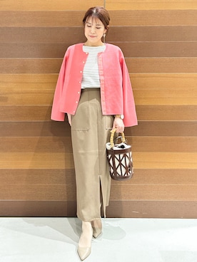 「HusHusH（ハッシュアッシュ）のアイテム」を使った、yumiさん（レディース・154cm）の春コーディネート