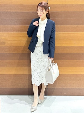 「index（インデックス）のアイテム（バッグ）」を使った、yumiさん（レディース・154cm）の春コーディネート