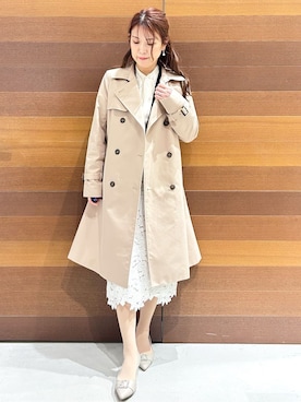 「index（インデックス）のアイテム（ジャケット/アウター）」を使った、yumiさん（レディース・154cm）の春コーディネート