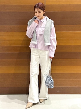 「THE SHOP TK （ザ ショップ ティーケー ）のアイテム」を使った、yumiさん（レディース・154cm）の春コーディネート