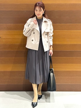 「index（インデックス）のアイテム（ジャケット/アウター）」を使った、yumiさん（レディース・154cm）の春コーディネート