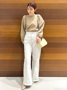 「OPAQUE.CLIP（オペークドットクリップ）のアイテム（バッグ）」を使った、yumiさん（レディース・154cm）の春コーディネート