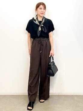 「OPAQUE.CLIP（オペークドットクリップ）のアイテム」を使った、yumiさん（レディース・154cm）の夏コーディネート