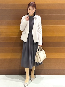 「index（インデックス）のアイテム（ジャケット/アウター）」を使った、yumiさん（レディース・154cm）の春コーディネート