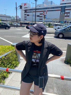 「NUN（エヌユーエヌ）のアイテム」を使った、souno_niceclaupさん（レディース・156cm）の夏コーディネート