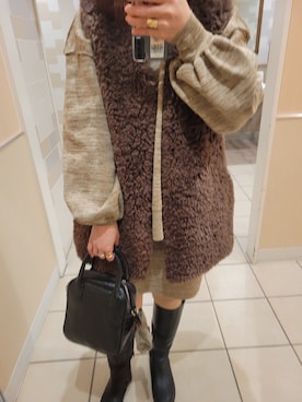 mozuさん（レディース・158cm）の冬コーディネート