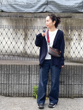 「YANUK（ヤヌーク）のアイテム（デニムパンツ）」を使った、ukiさん（骨格ナチュラル・レディース・155cm）の春コーディネート