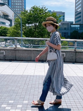 「KIWI（キィウイ）のアイテム」を使った、ukiさん（レディース・154cm）の夏コーディネート