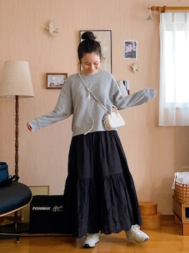 「ADAM ET ROPE'（アダムエロペ）のアイテム」を使った、ukiさん（骨格ナチュラル・レディース・155cm）の春コーディネート