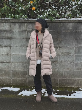 「FRAMeWORK（フレームワーク）のアイテム」を使った、ukiさん（レディース・155cm）の冬コーディネート