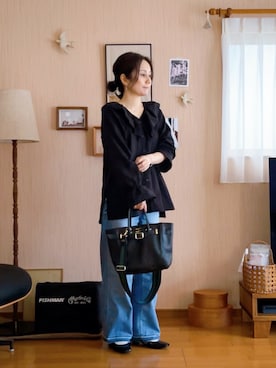 「YANUK（ヤヌーク）のアイテム（デニムパンツ）」を使った、ukiさん（骨格ナチュラル・レディース・155cm）の春コーディネート