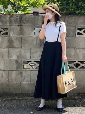 「ごきげんウィーク」｜「アイテム（バレエシューズ）」を使った、ukiさん（レディース・154cm）の春コーディネート