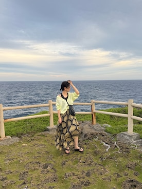 「SLOBE IENA（スローブイエナ）のアイテム」を使った、ukiさん（レディース・155cm）の夏コーディネート