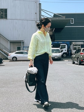 「YANUK（ヤヌーク）のアイテム（デニムパンツ）」を使った、ukiさん（骨格ナチュラル・レディース・155cm）の春コーディネート